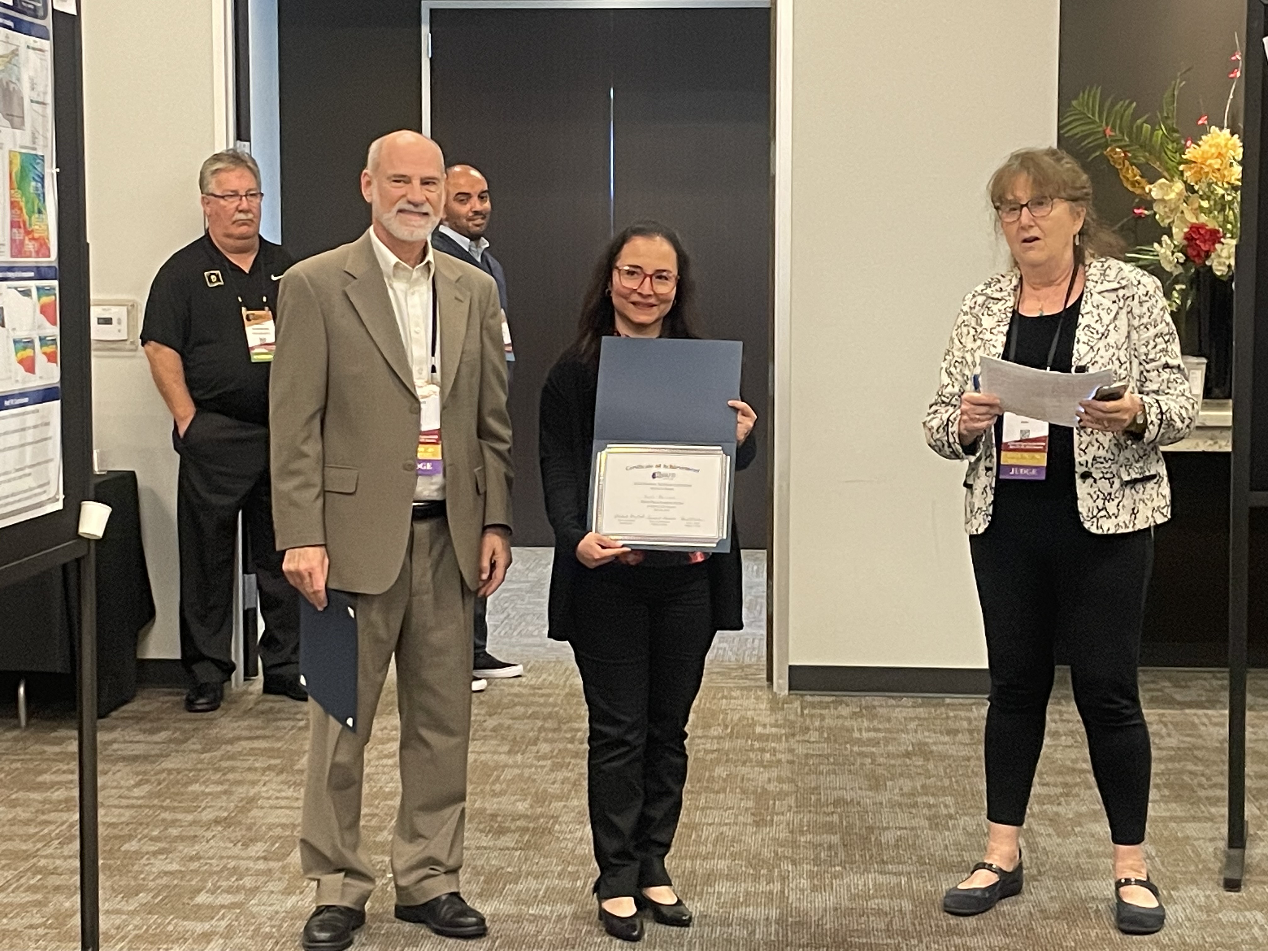Ruth Beltran wins 3rd Place in the Student Poster Competition at GeoGulf23